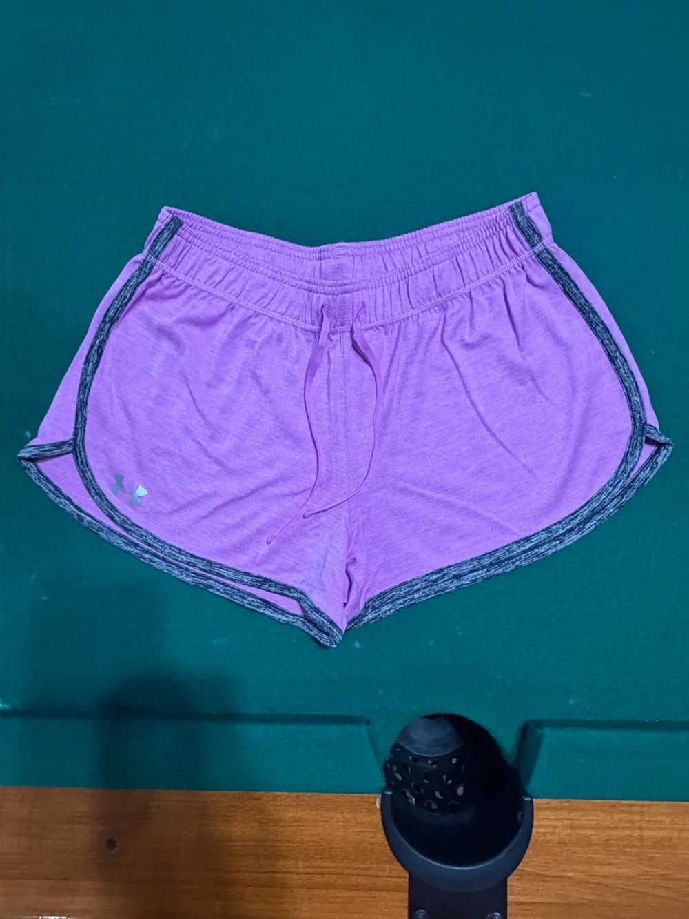 Under Armour Women’s Lavender Athletic Drawstring Shorts with Gray Trim